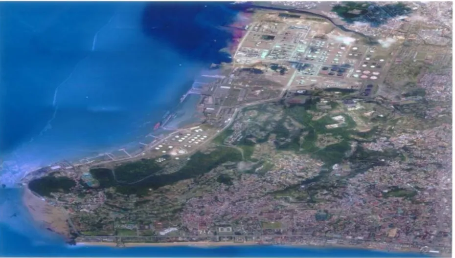 Gambar 2.6 Lokasi PT. Pertamina (Persero) RU V Balikpapan via Satelit