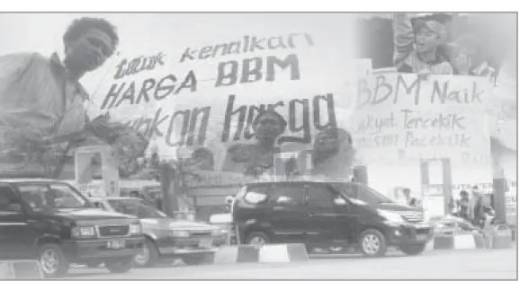 Gambar 1.1 BBM, salah satu masalah ekonomi di Indonesia Sumber: Harian Umum Kompas, 23 Desember 2004