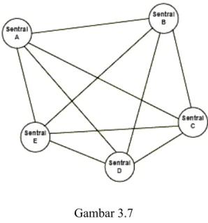 Gambar 3.7  Jaringan Mata Jala 