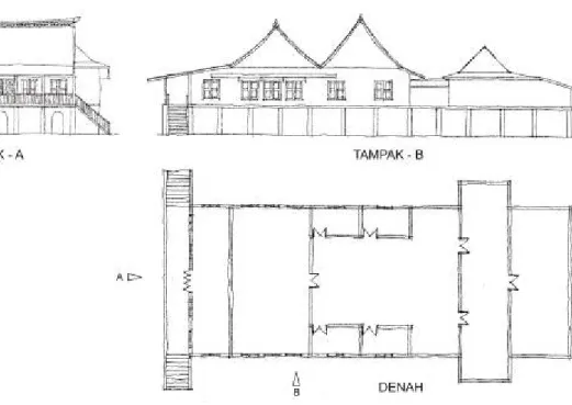 Gambar 4. Sketsa Rumah Letnan Tjie Keng Tjuan 