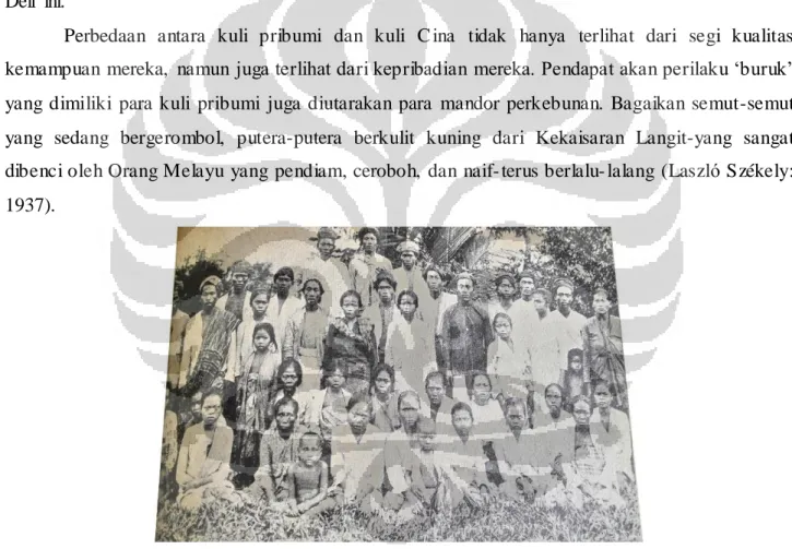 Gambar  4.  Sekumpulan  kuli  kontrak dari tanah Jawa tahun 1886 