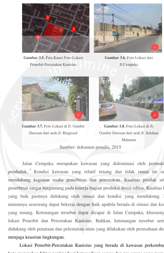 Gambar 3.6. Foto Lokasi dari  Jl.Cempaka