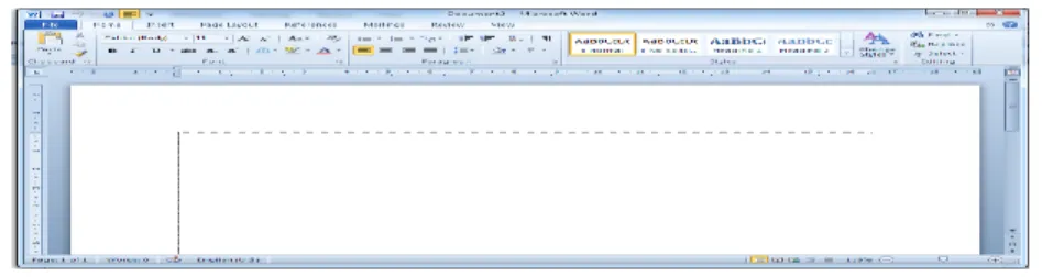 Gambar 2. Tampilan Microsoft Word 2010  a.  Tab File 