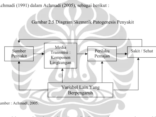 Gambar 2.5 Diagram Skematik Patogenesis Penyakit 
