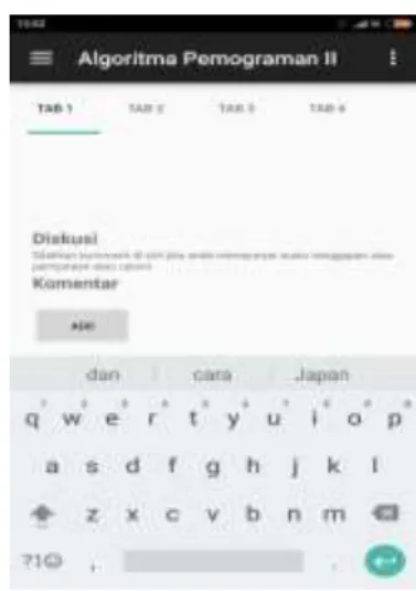 Gambar 3.3: pengembangan user interface 
