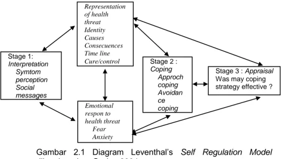 Gambar  2.1  Diagram  Leventhal’s  Self  Regulation  Model  dikembangkan Ogden 2004 