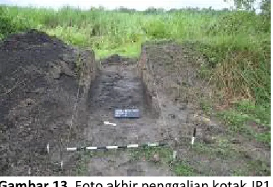 Gambar 13. Foto akhir penggalian kotak JP1  Sumber: Balai Arkeologi D.I. Yogyakarta