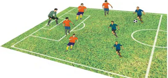 Gambar 1.4. Permainan 3 lawan 5