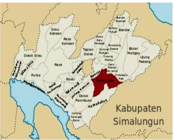 Gambar 1 :Peta wilayah Kabupaten Simalungun 
