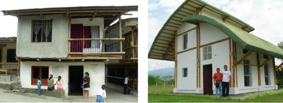 Gambar 1 Rumah Bambu Plaster  