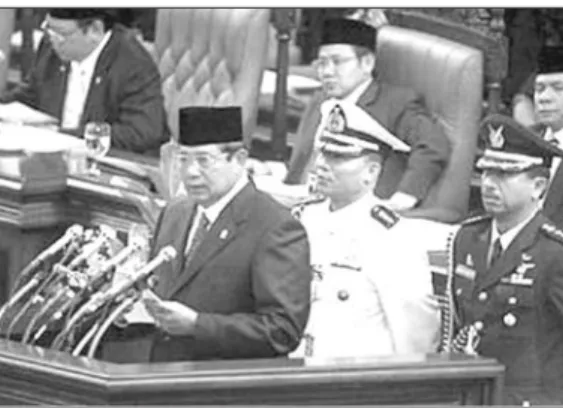 Gambar 5.9 Presiden berpidato