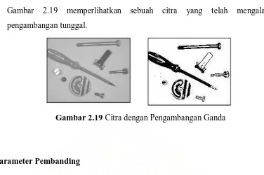 Gambar 2.19 Citra dengan Pengambangan Ganda 