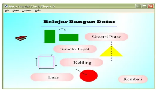 Gambar 6. Tampilan Menu Belajar 4. Kesimpulan dan Saran
