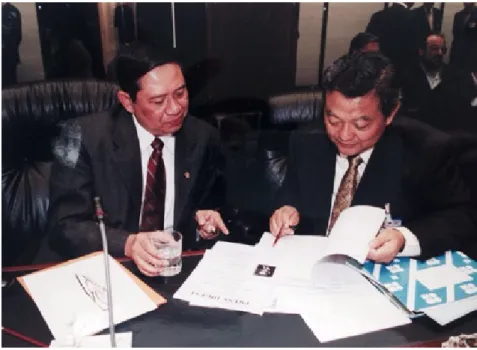Gambar 56. Mendampng SBY, Mentamben saat tu, pada Sdang OPEC Tahun 2000