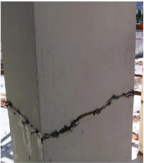 Gambar 9. Perbaikan kolom beton dengan cara epoxy injection