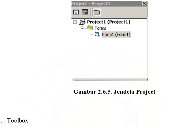 Gambar 2.6.5. Jendela Project 
