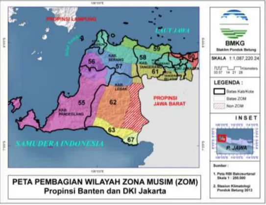 Gambar 1. Pembagian Wilayah ZOM Provinsi Banten dan DKI Jakarta 