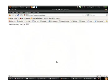Gambar 2.2 Dokumen PHP ditampilkan di Browser Mozilla