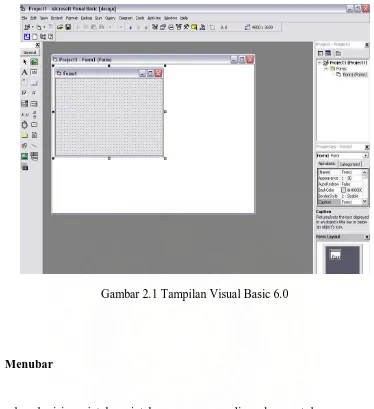 Gambar 2.1 Tampilan Visual Basic 6.0 