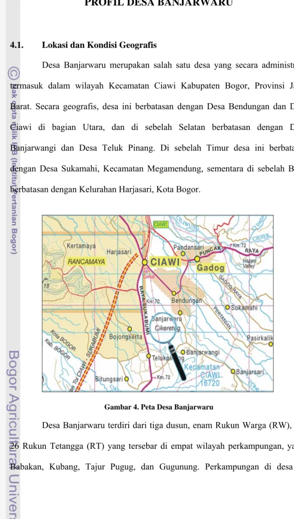 Gambar 4. Peta Desa Banjarwaru 