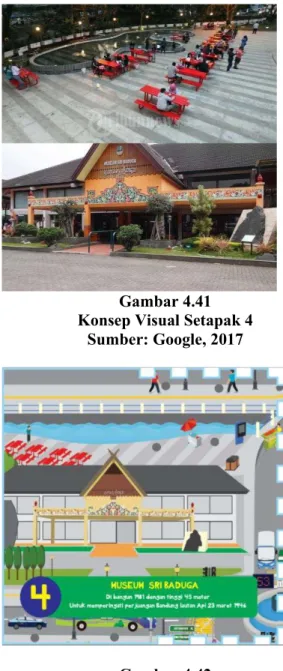 Gambar 4.43  Konsep Visual Setapak 5 