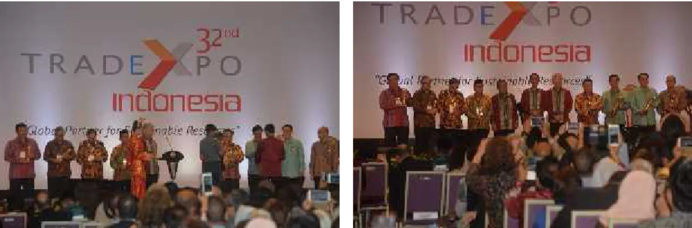 Gambar 3. Penyerahan Penghargaan Primaniyarta dan Primaduta Awards oleh Presiden RI pada Pembukaan TEI 2017