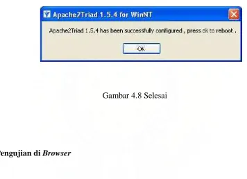 Gambar 4.8 Selesai 