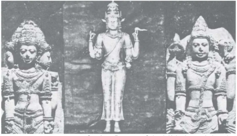 Gambar 1.4 Patung Dewa Wisnu, Dewa Siwa dan Dewa Brahma