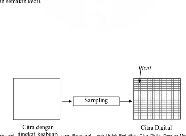 Gambar 2.2 Diagram Sistem Penangkap Citra Digital 