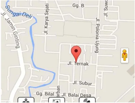 Gambar 1.1  Peta jalan Ternak Medan Polonia. 