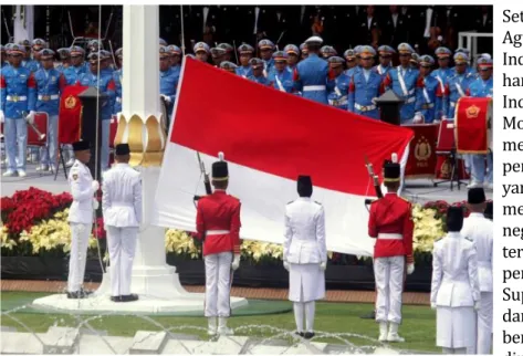 Gambar :  Upacara Peringatan  17 Agustus di Istana Negara  Sumber :  Nasional Tempo.co 