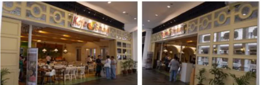 Gambar 20 Tampak Depan Sisi Sebelah Kiri Kafe Betawi Gandaria City   (Sumber: foto pribadi, 2014) 