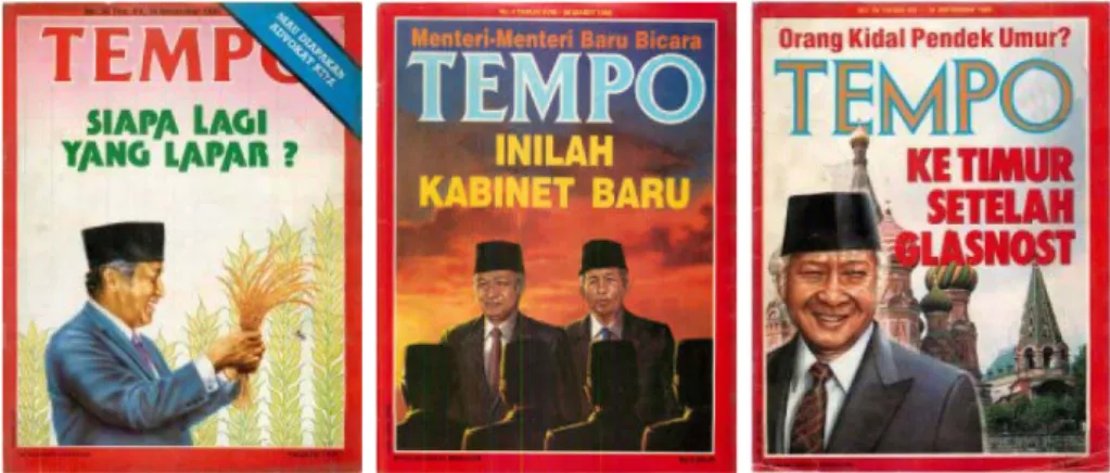 Gambar 5. Sampul muka bergambar Presiden Soeharto mengenakan Sorjan.  