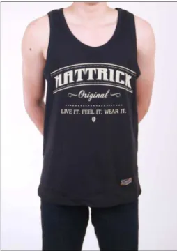 Gambar 2.3 Hattrick Logo Tank Top Black 