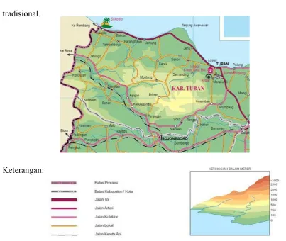 Gambar 1.1 : Peta Desa Pongpongan (Agus dkk, 2003) 