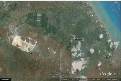 Gambar 1.2 : Desa Pongpongan Dalam Google Earth 