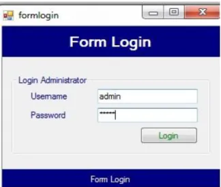 Gambar IV.1. Tampilan Form Login 