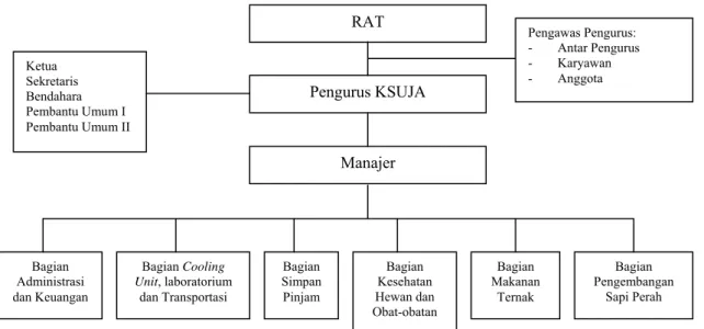 Gambar 2. Struktur Organisasi KSU Jaya Abadi 