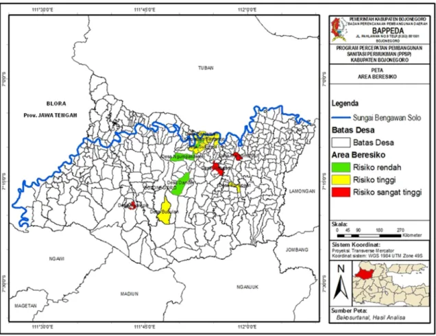 Gambar 5. 4 Area Berisiko Berdasarkan studi EHRA