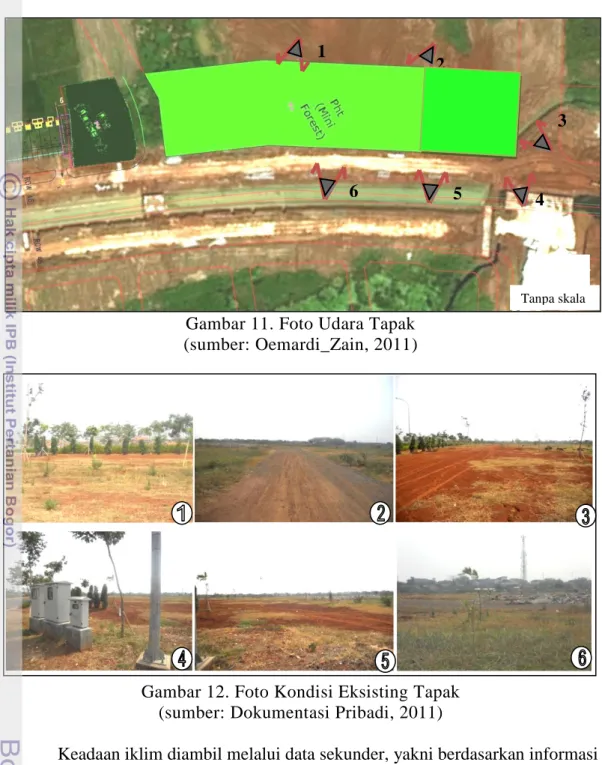 Gambar 11. Foto Udara Tapak  (sumber: Oemardi_Zain, 2011) 