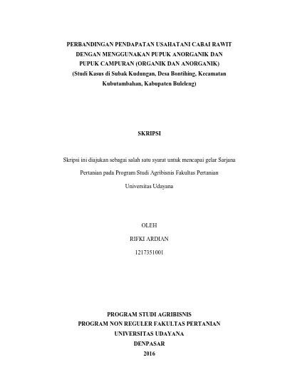 SKRIPSI. Skripsi Ini Diajukan Sebagai Salah Satu Syarat Untuk Mencapai ...