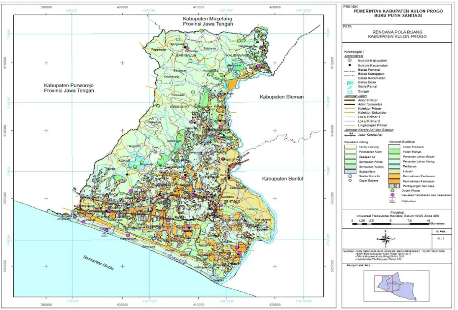 Gambar 2.6. Peta Pola Pemanfaatan Ruang Kabupaten Kulon Progo 