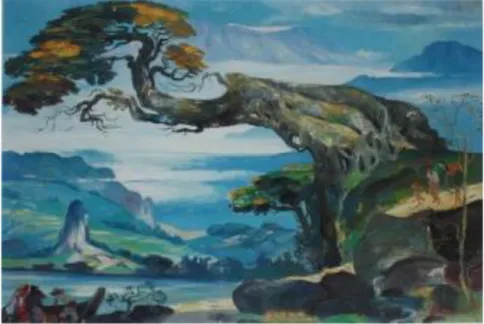 Gambar III.8 Lukisan Hendra Gunawan, Pohon beringin (1964)  Sumber:http://archive.ivaa-online.org/pelakuseni/hendra-gunawan/page:2 