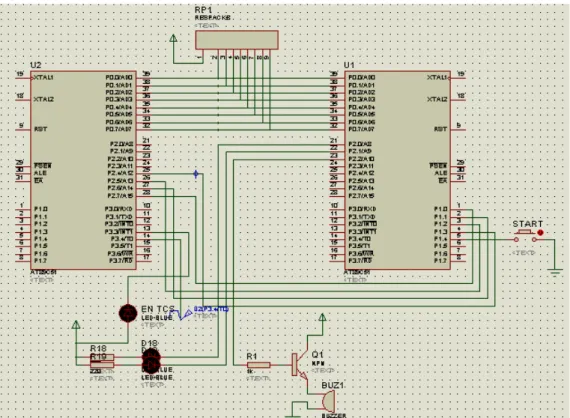 Gambar 2. Skema rangkaian sistem deteksi daging ayam bangkai 