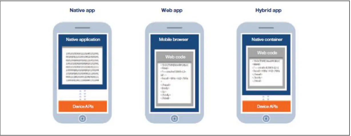 Gambar 2.1 Perbedaan Struktur Aplikasi  (Sumber: IBM Corporation, 2012) 