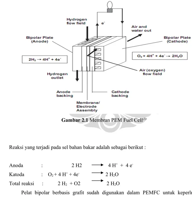 Gambar 2.1 Membran PEM Fuel Cell (5)