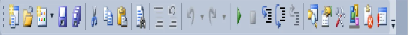 Gambar 2.2 Tampilan Menu Bar  2. Main Toolbar 