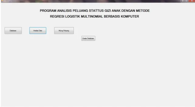 Gambar 4.6 Layar Menu Analisis Data 