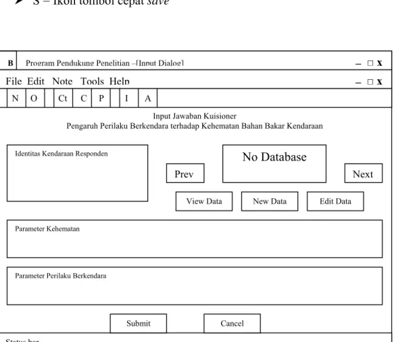 Gambar 4.4 Rancangan Tampilan Input Data 