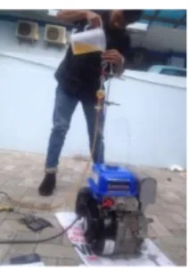 Gambar 3.12 Persiapan Mesin 